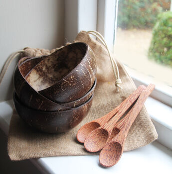Eco Friendly Coconut And Spoon Gift Set, 3 of 6