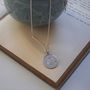 Birthstone Initial Necklace In Sterling Silver, thumbnail 8 of 10