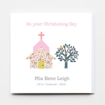 Christening, Baptism Dedication Girl / Boy Card, 2 of 2