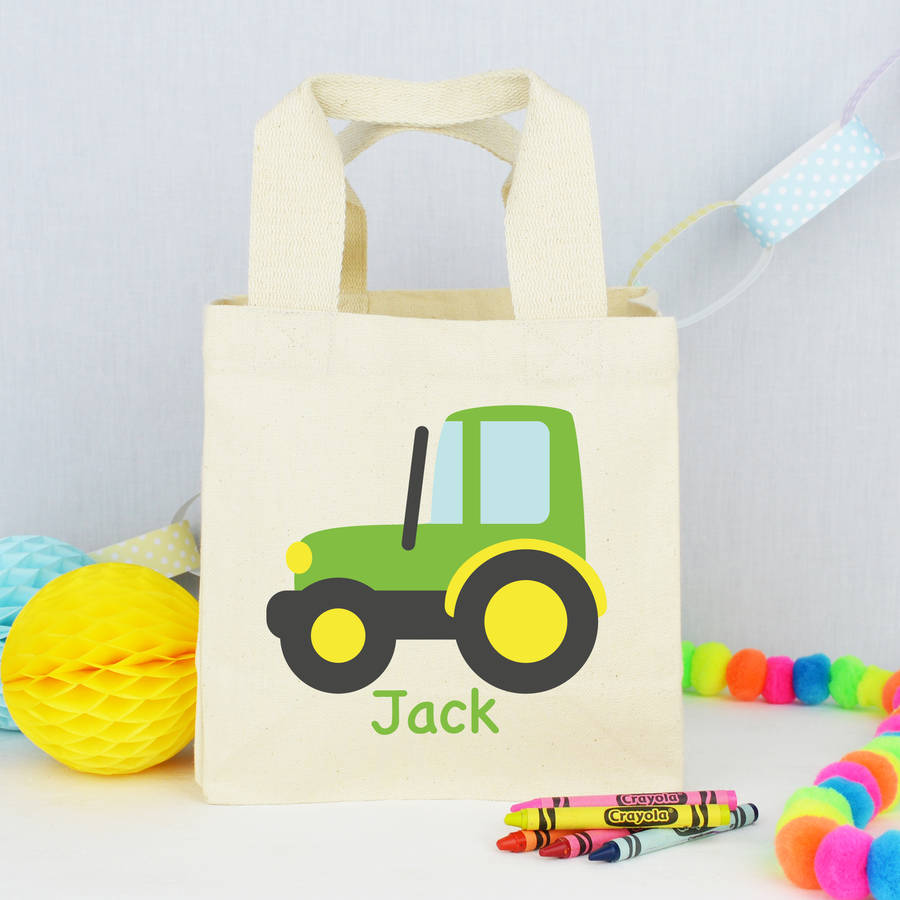 Personalised Tractor School Lunch Bag By Andrea Fays