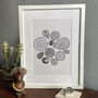 Personalised A4 Abstract Patterned Ink Drawing, thumbnail 1 of 6