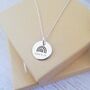 Sterling Silver Engraved Rainbow Necklace, thumbnail 1 of 5