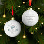 Personalised Polar Bear Christmas Bauble, thumbnail 3 of 5