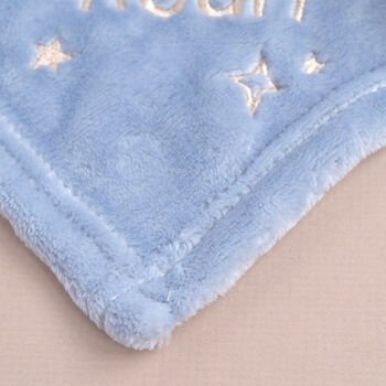 Personalised Blue Bunny Comforter, 3 of 6