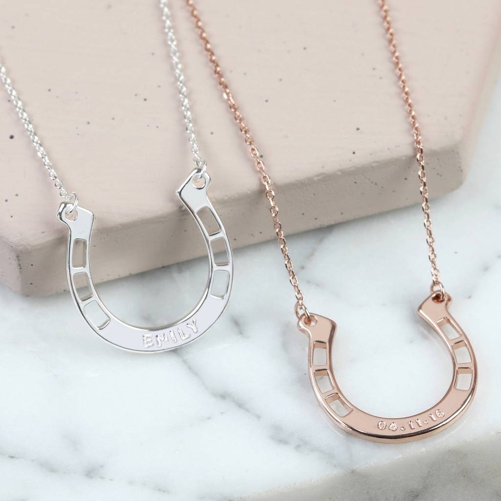 Personalised Horseshoe Necklace By Lisa Angel Notonthehighstreet