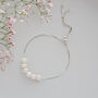 Sterling Silver 60th Birthday Pearl Bracelet, thumbnail 1 of 9