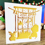 Baby Personalised First Christmas Card, thumbnail 1 of 4