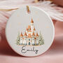 Personalised Magical Castle Christmas Ceramic Bauble, thumbnail 1 of 2