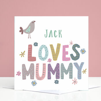 Personalised Mummy Birthday Card From Girls Or Boys, 4 of 4