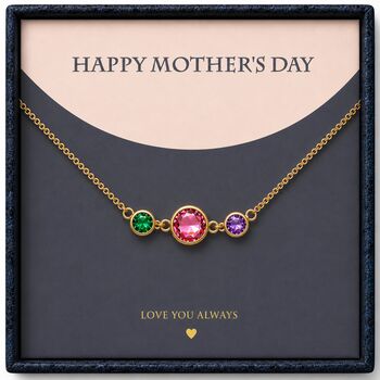 Personalised Create Your Own Mother And Daughter Birthstones Necklace, 3 of 12