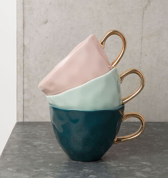 Good Morning Cappuccino Mug Celadon, 3 of 4