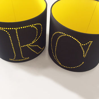 Personalised Letter Drum Lampshade, 6 of 10