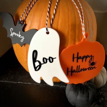 Halloween Acrylic Bat Pumpkin Decoration, 2 of 4