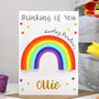 Personalised Rainbow Thinking Of You Card, thumbnail 5 of 6