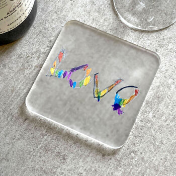 Personalised Childs Writing Printed Coaster, 4 of 6