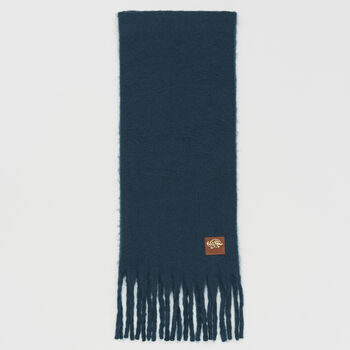 Cosy Teal Boucle Scarf, 3 of 5