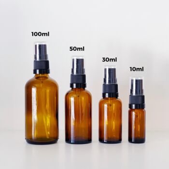 Mini Amber Glass Atomiser Spray Bottle, 3 of 9