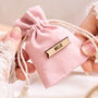 Personalised Pink Wedding Favour Bag, thumbnail 1 of 5