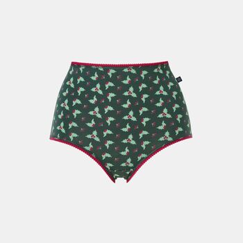 Women's 'Forest Berry' Four Pack Bamboo Full Briefs, 6 of 6