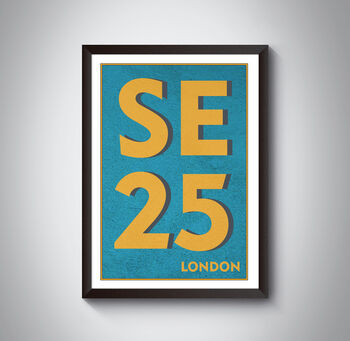 Se25 South Norwood, London Postcode Art Print, 8 of 10