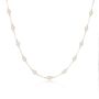 Sterling Silver Pearl Station Necklace, thumbnail 3 of 7