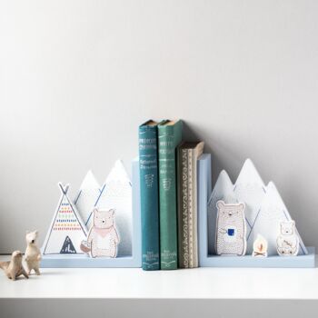 Personalised Bear Camp Bookends, 3 of 5