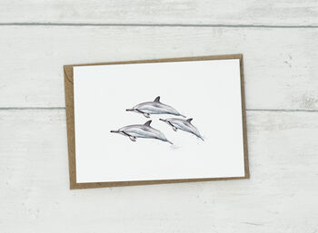 Dolphin Pod Greetings Card, 2 of 3