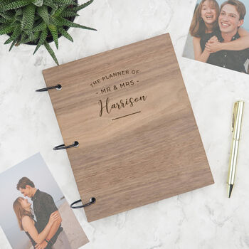 Personalised Scrapbook Wedding Planner Engagement Gift, 3 of 12