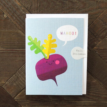 Mini Beetroot Congratulations Card, 5 of 5