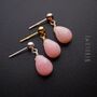Pink Opal Stud Earrings, thumbnail 7 of 12