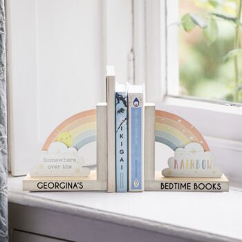 Personalised Rainbow Bookends, 2 of 4