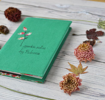 Personalised Linen 'Garden Notes By' Notebook, 6 of 8