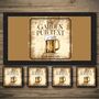 Personalised Bar Runner And Coasters Garden Pub, thumbnail 1 of 8