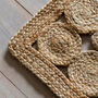 Jute Rug With Decorative Disc Edge, thumbnail 3 of 4