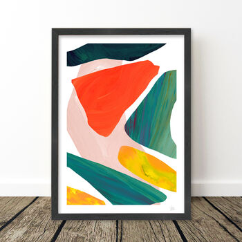 Colourful Large Abstract Print Set Of Three, 7 of 8