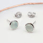 Sterling Silver And Semi Precious Chalcedony Earrings, thumbnail 6 of 10