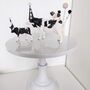 Personalised Party Animal Cow Cake Toppers, thumbnail 5 of 7
