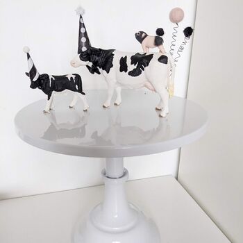 Personalised Party Animal Cow Cake Toppers, 5 of 7