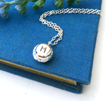 Personalised Initial Macaroon Necklace, 6 of 12