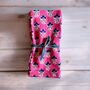 Set Of Two Indian Floral Napkins In Hot Pink, thumbnail 1 of 2