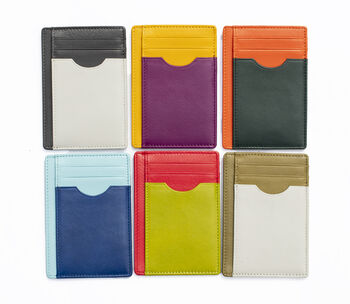 Slim Leather Card Wallet For Women Colourful Wallet Gift Boxed, 4 of 12