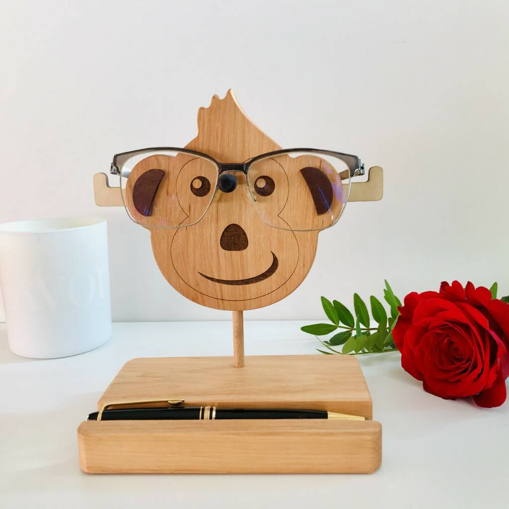 Monkey Glasses, Personalised Phone Holder, 1 of 4