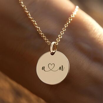 Personalised Disc Name Necklace, 6 of 10