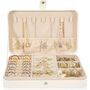 Small White Jewellery Organiser Travel Box Case, thumbnail 3 of 8