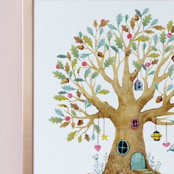 New Home Gift With Whimsical Watercolour Tree, 3 of 5