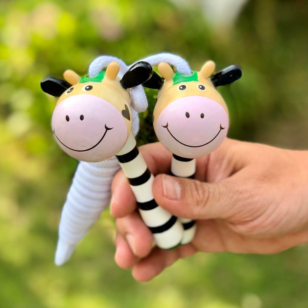 Image of Children's Wooden Animal Skipping Rope