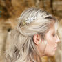 Star Hair Barrette Gold Or Silver, thumbnail 2 of 3