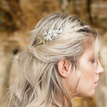 Star Hair Barrette Gold Or Silver, 2 of 3