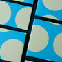 Blue And Green Maxi Polka Dot Wrapping Paper, thumbnail 1 of 6
