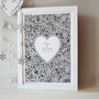 Personalised Floral Heart Wedding Print, thumbnail 6 of 9
